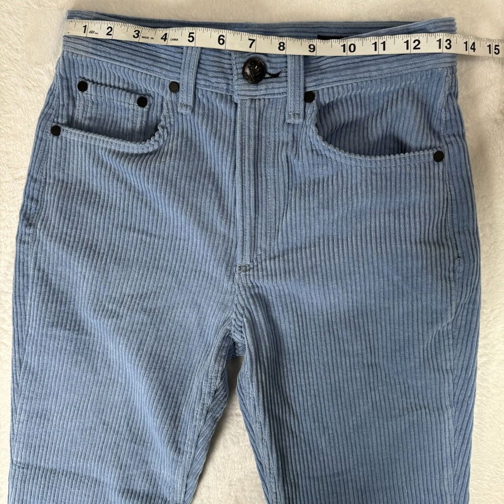 Rag & Bone Riviera High Waist Ankle Straight Corduroy Jeans Size 24 Baby blue - Picture 9 of 15
